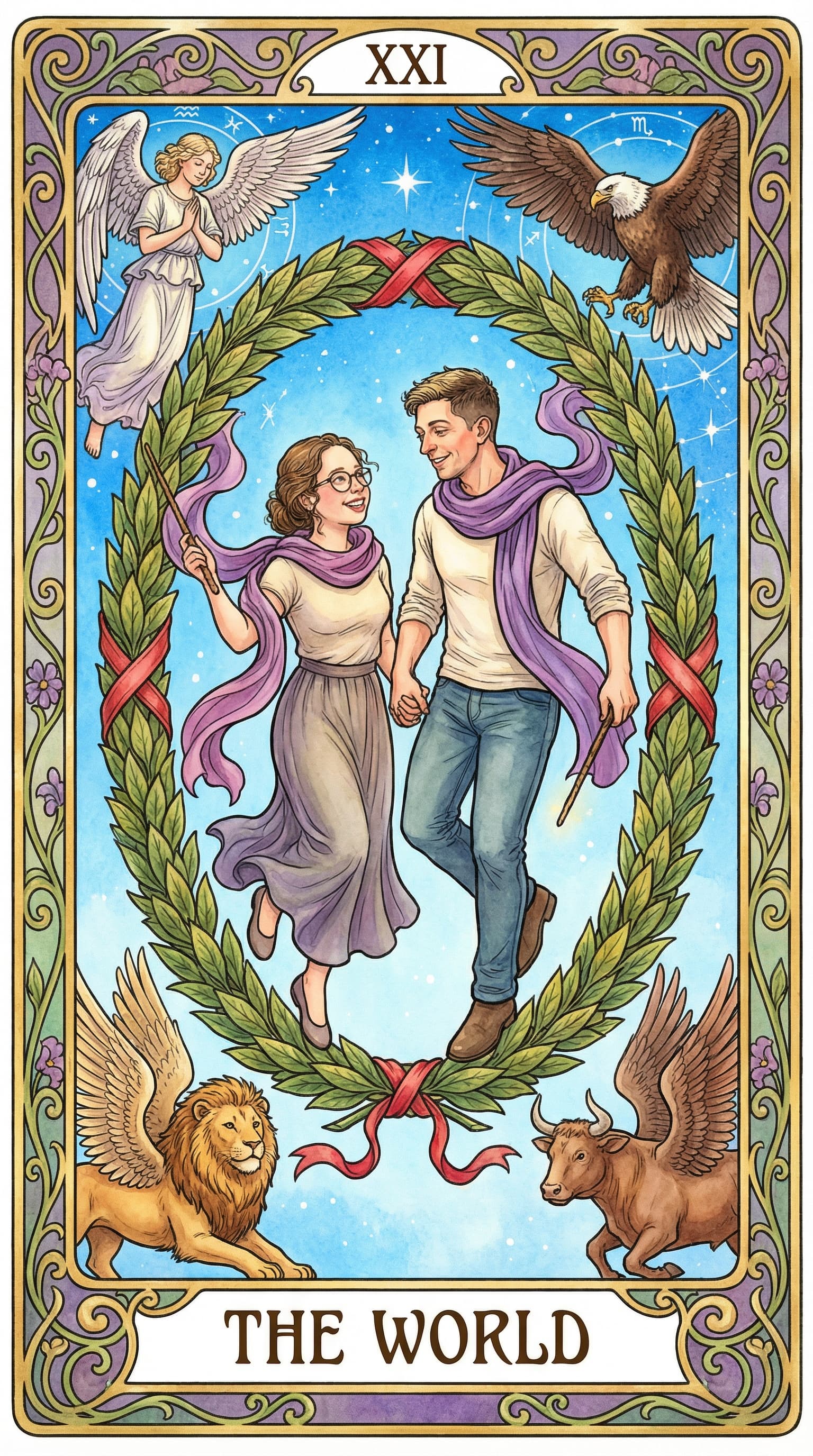 Lovers Tarot example 1