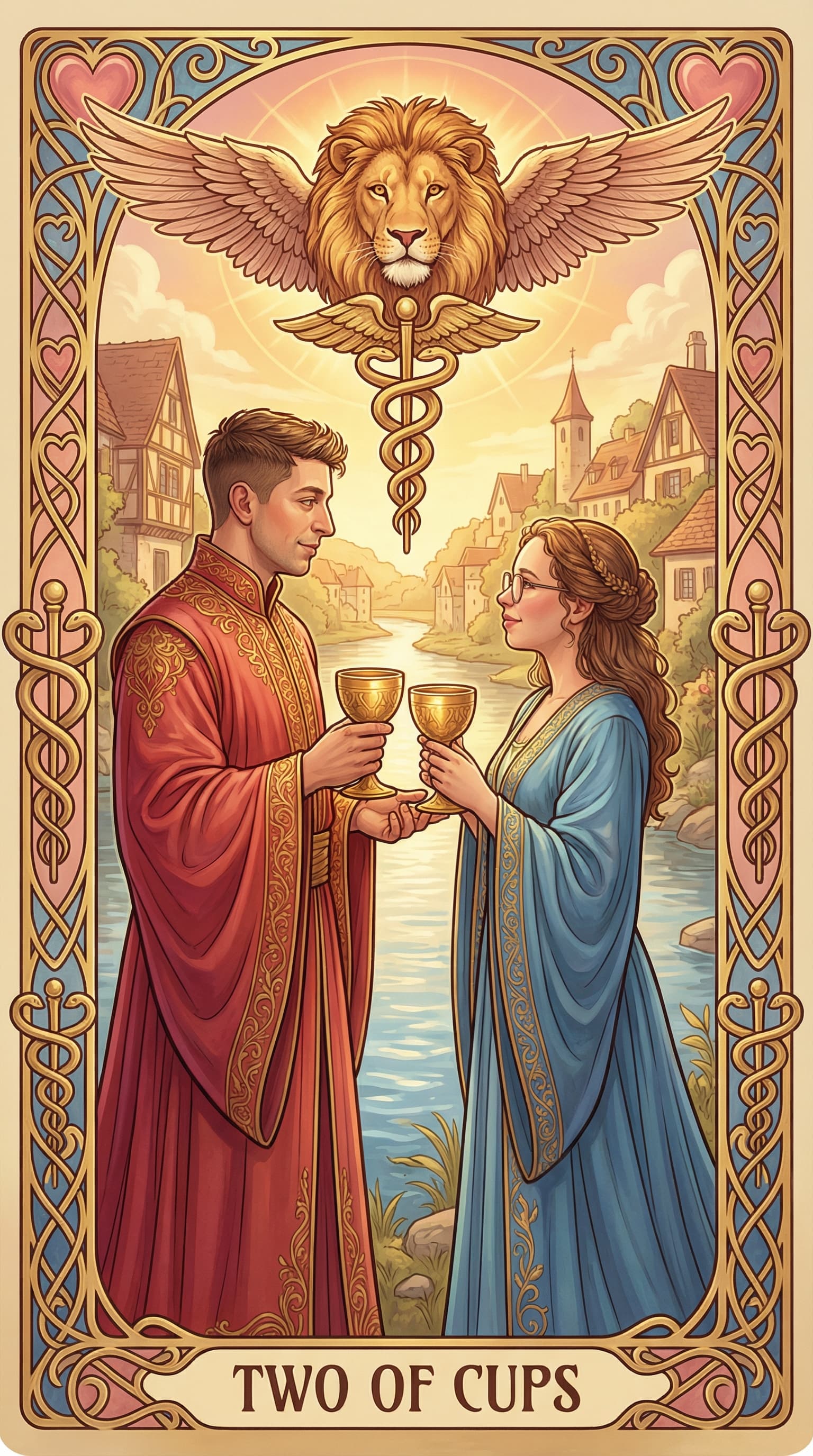 Tarot kochanków example 1
