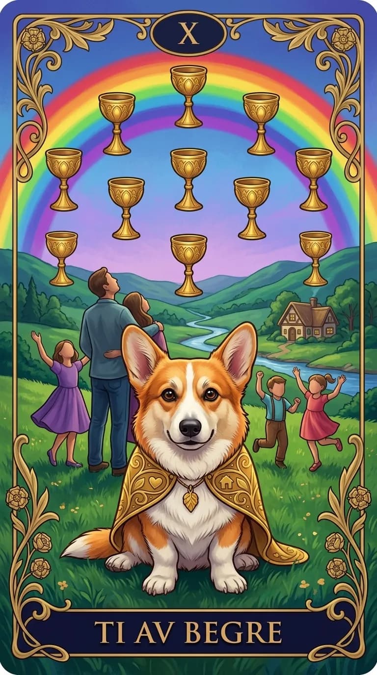 Tarotkortet Ti av Begre fra en personlig eksempelkortstokk